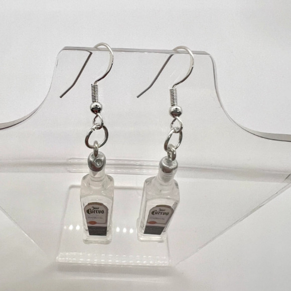 Jose Cuervo Tequila Earrings - New Years Eve Earrings - Alcohol Earrings - Picture 6 of 9